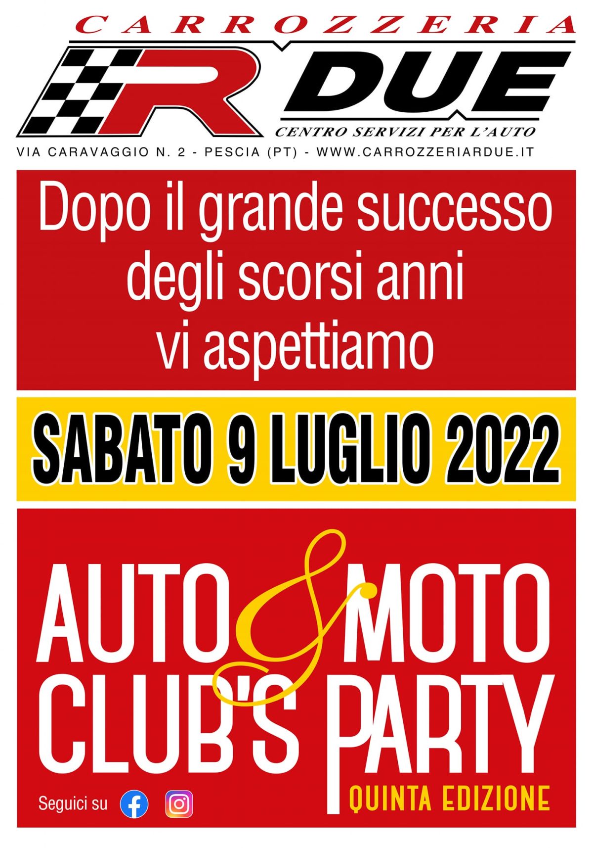 5° AUTO & MOTO CLUB'S PARTY autoraduni.it la guida dei raduni auto su